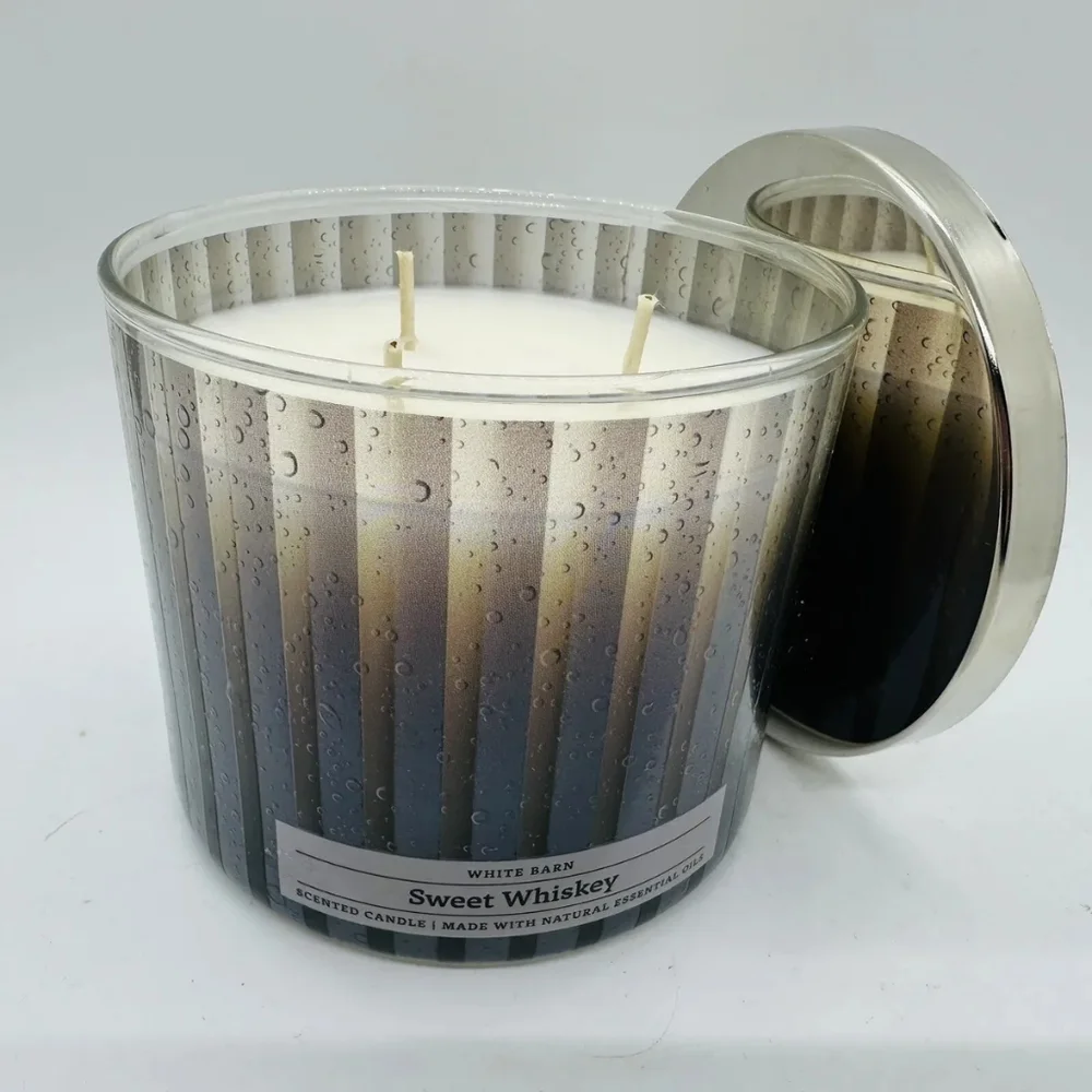 Bath & Body Works White Barn Sweet Whiskey 3-Wick Candle